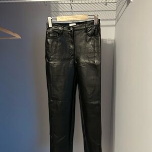 Wilfred Black Straight Leg Pants Sleek and Stylish